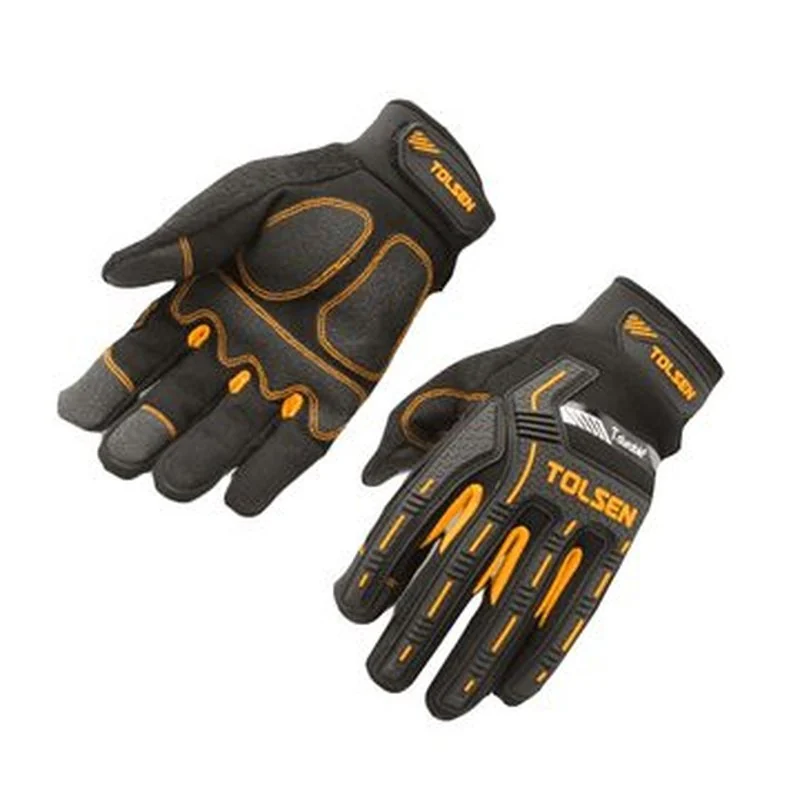 Guantes profesionales para mecánico, Tolsen, par, talla XL