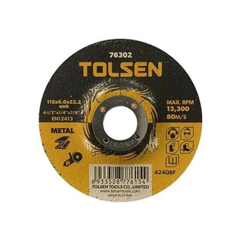 Disco para esmeril, Tolsen, metal, 5pcs, 4-1/2"