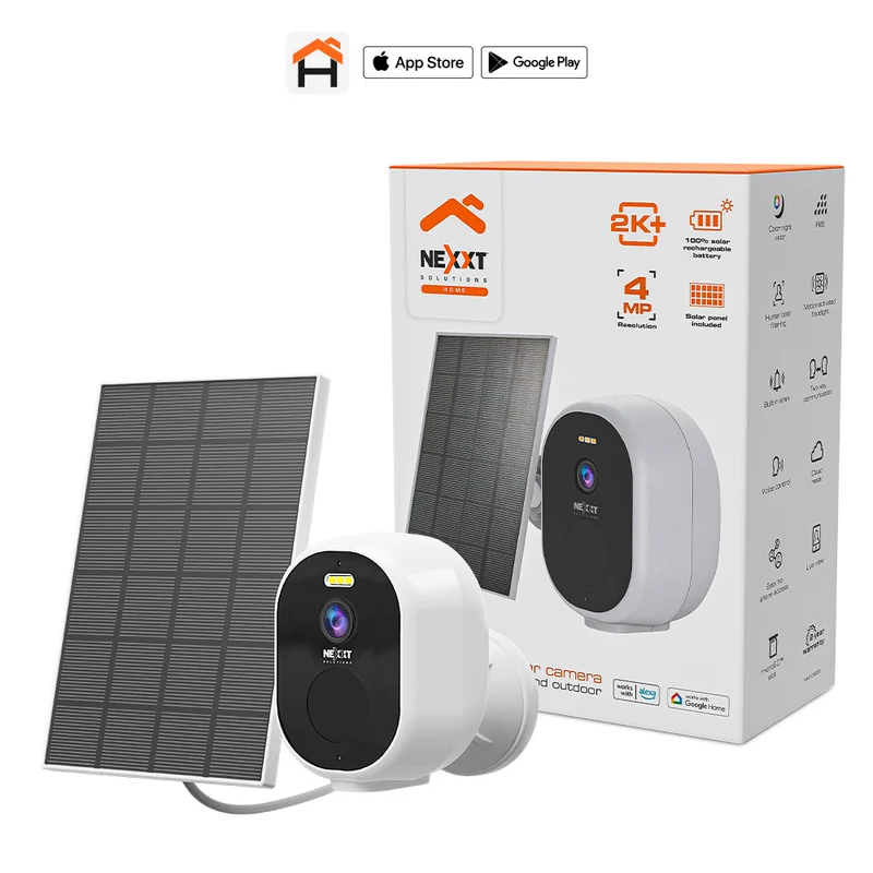 Cámara solar bala 4MP 2K+