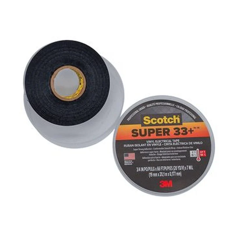 Tape, 3M, eléctrico, Super 33, negro, 19mm x 20m