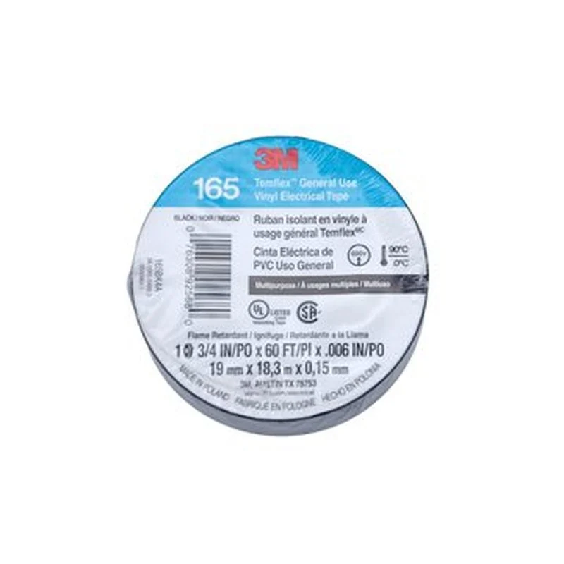 Tape, 3M, Temflex, eléctrico #17, negro, 11mm x 20m