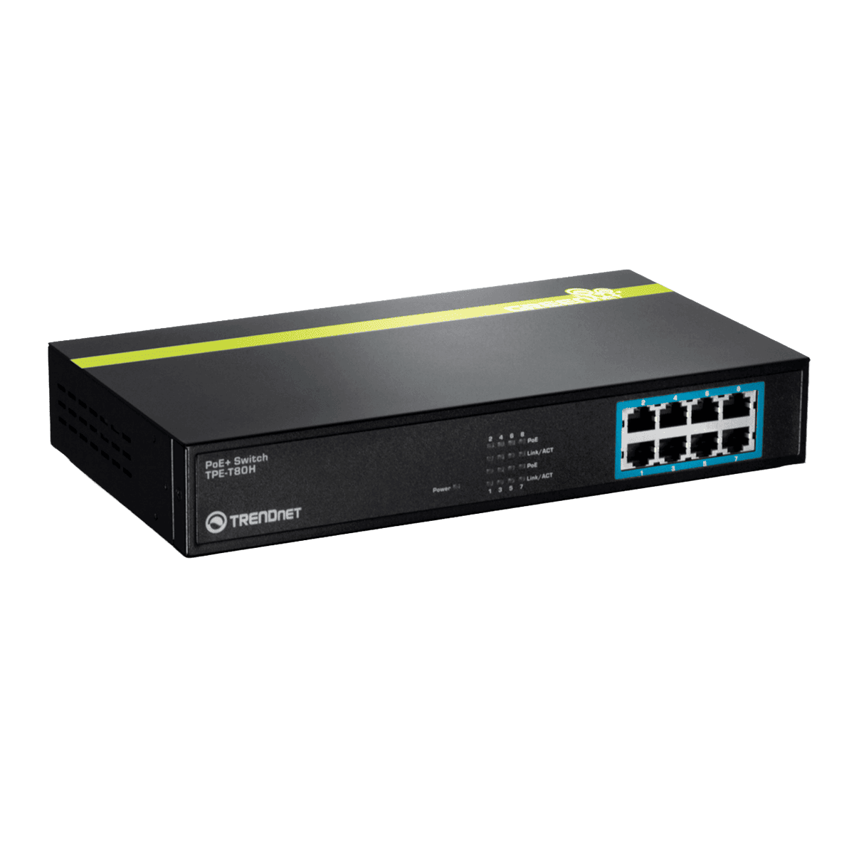 Switch 8 puertos PoE+ 30W/puerto