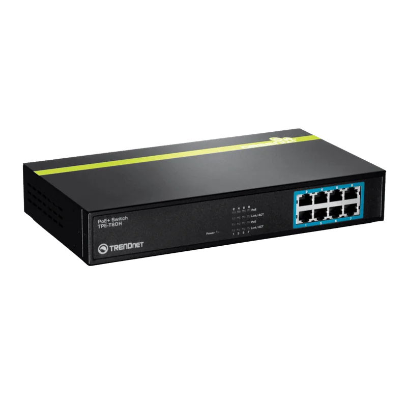 Switch 8 puertos PoE+ 30W/puerto