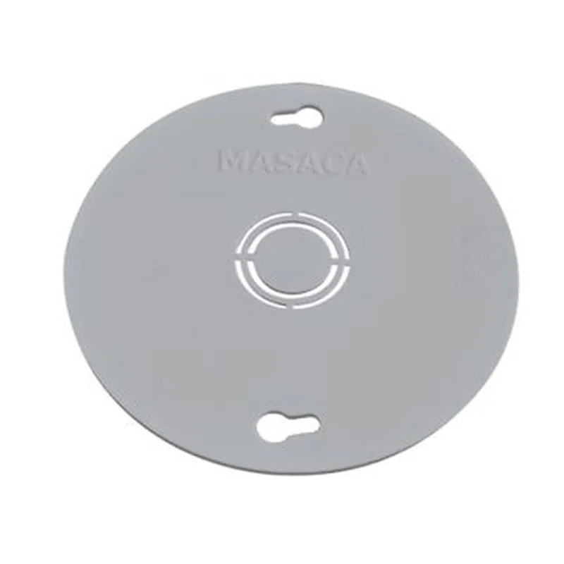 Placa redonda, Gerfor, PVC, con hueco