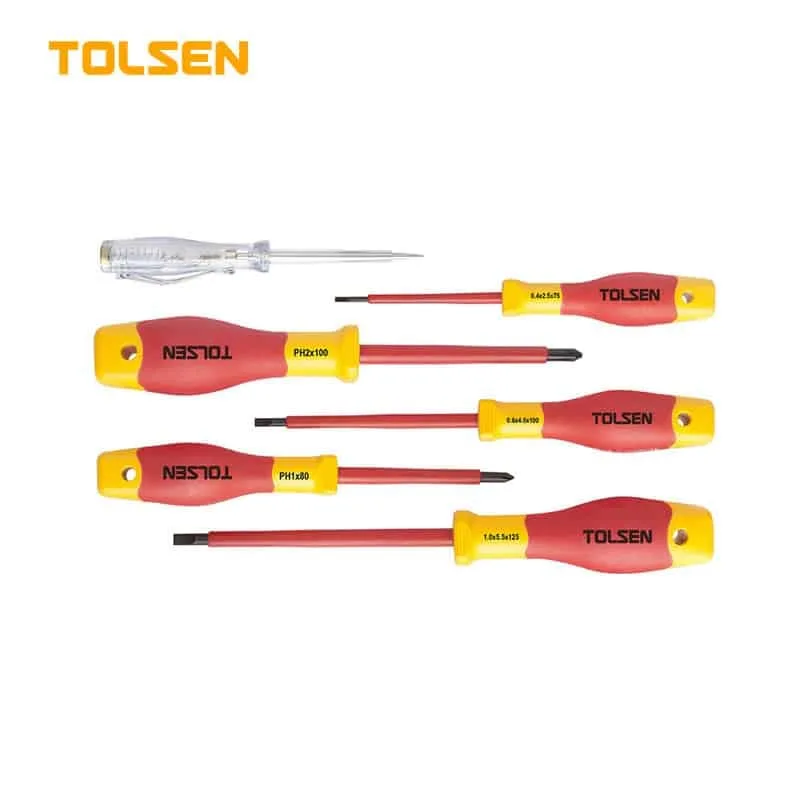 Destornilladores 5 pcs con probador